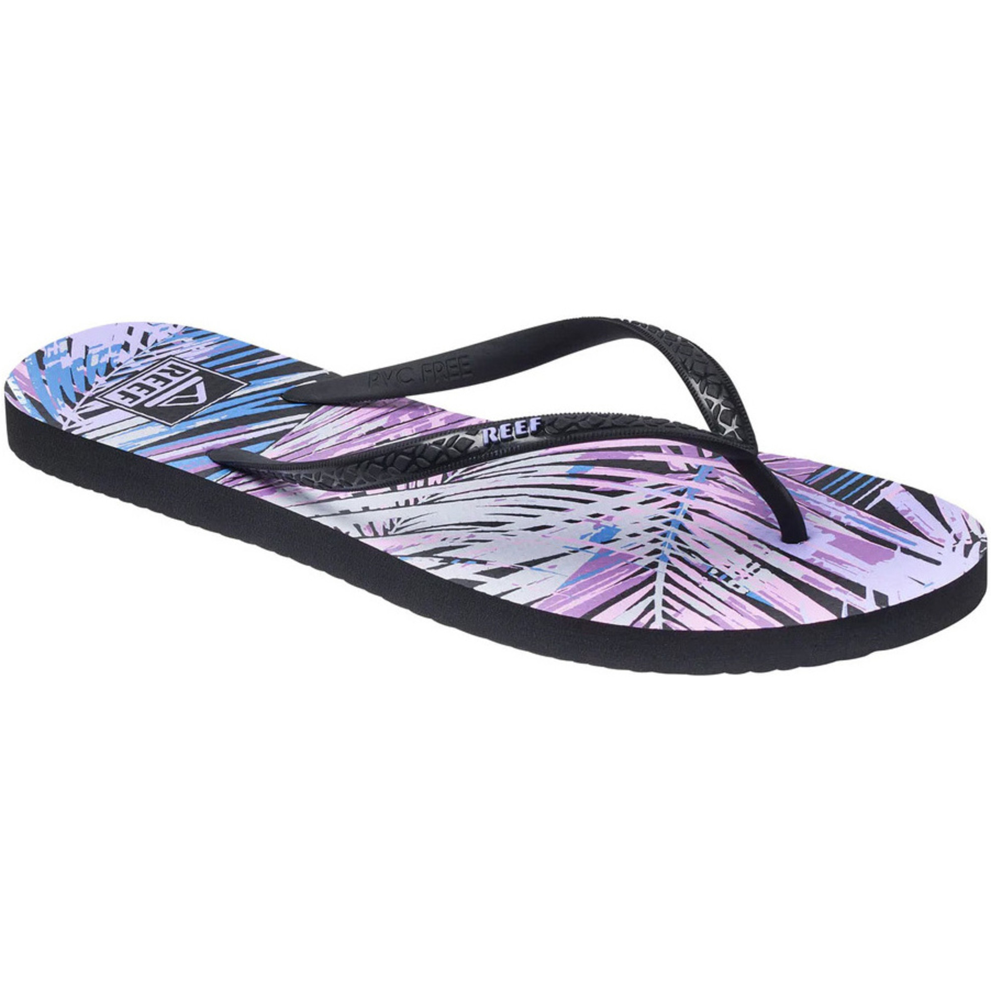 2023 Reef Womens Seaside Prints Flip Flops CJ0252 Palm Fronds